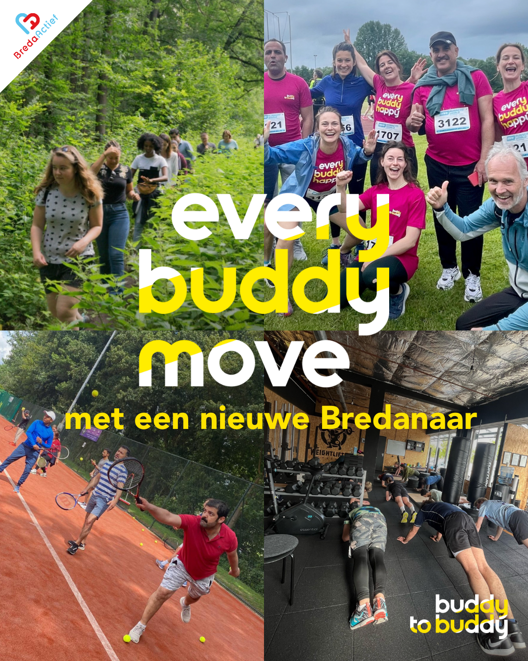 Buddy to Buddy sportronde samen met Breda Actief โฝ๏ธ๐๐ฅ๐๐พ