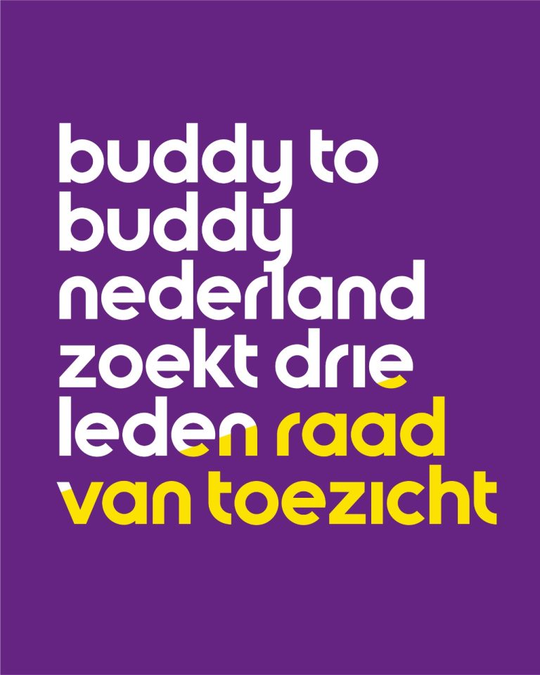 Buddy to Buddy NL zoekt drie leden Raad van Toezicht (onbezoldigd)